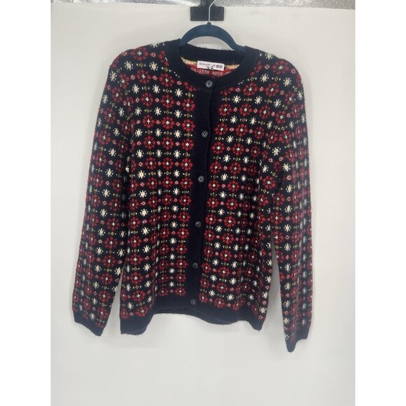 Uniqlo x  Ines de la Fressange Sweaters - Uniqlo Ines de la Fressange Women's Jacquard Wool Alpaca Double Knit Cardigan XL